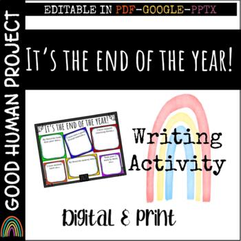 Preview of End of the Year Writing Activity | Memory-Scrapbook Page | Spring