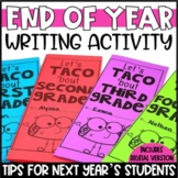 End of the Year Writing | Advice for Next Year's Students
