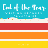 End of the Year Writing Journal Prompts PowerPoint
