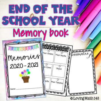 Preview of End of the Year - Yearbook / Memory Book