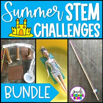 Preview of End of the Year or Summer STEM Activities and Challenges BUNDLE | May June July