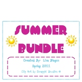 End of the Year/Summer Algebra/Middle School Review Bundle