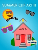 End of the school year / Summer clip art for newsletters a