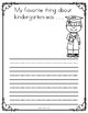 End of the school year writing prompt- Kindergarten by Kinder Sparks