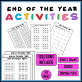 End of the year Activities Puzzle Graphics - Unlock the Jo