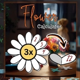 End of the year Blossom Math Flower Calculator Craft Digit