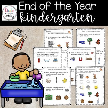 Preview of End of the year Kindergarten Science⭐️