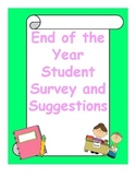 End of the year Survey and suggestions