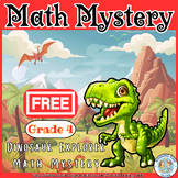 End of the year activities - 4th grade Dinosaur math myste
