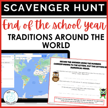 Preview of End of the year activities traditions around the world for social studies