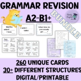 End of the year and back to school grammar revision A2/B1+