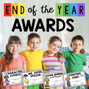 Preview of End of the year awards - EDITABLE - Superlatives - kindergarten graduation