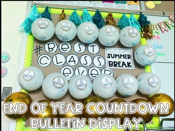 Preview of End of the year balloon countdown bulletin display