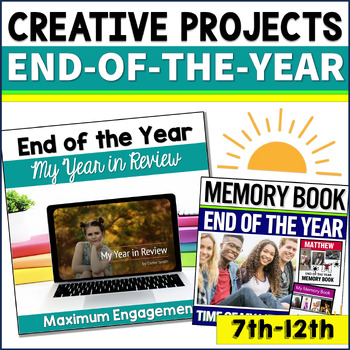 Preview of End of the Year Self Reflection Activities - Memory Book End-of-the-Year Project