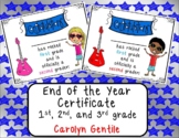 End of the year certificate. You Rocked Your Grade!
