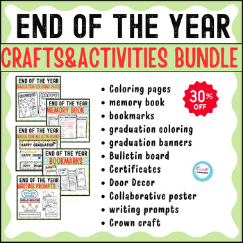 Preview of End of the year crafts&activities BUNDLE,Coloring Sheets, Last day of School