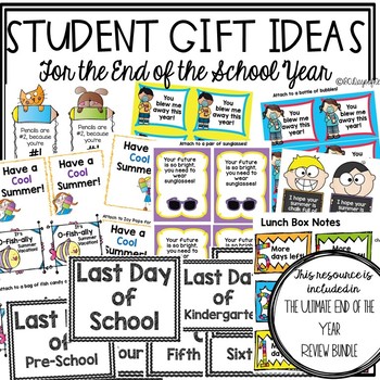 End Of The Year Printable Gift Tags For Student Gifts By 180 Days Of Reading