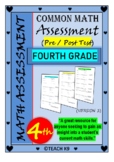 End of the year math assessment 4th grade