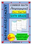 End of the year math assessment 6th grade