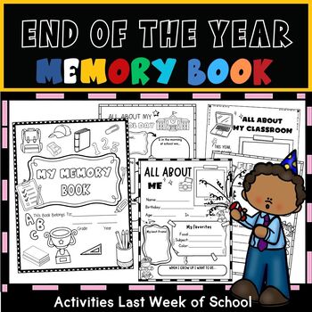 Preview of End of the year memory book  Activities Last Week of School