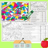End Of The Year Grade Level Reflection Coloring Activity |