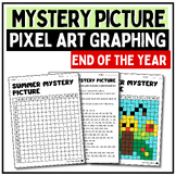 End of year Activities Mystery Picture Math Map Graphing P
