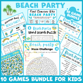 End of year Beach Day party Activities BUNDLE independent 