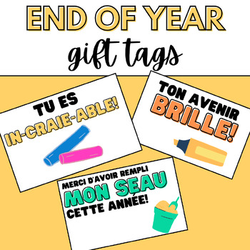 Preview of End of year GIFT TAGS