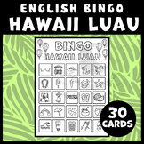 End of year Hawaii Luau Aloha BINGO coloring page craft ac