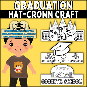 Preview of End of year awards graduation Hat & Crown Crafts - Headband Craft