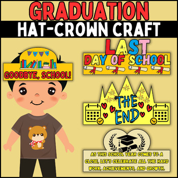 Preview of End of year awards graduation ( colored version )  Hat & Crown Crafts - Headband