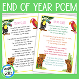 End of year goodbye poem from teacher for students jungle 