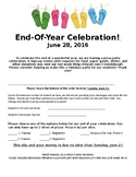 End of year party permission slip