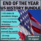 End or beginning of year social studies US history activit