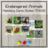 Endangered Animal Cards - Montessori - Safari TOOB Animals