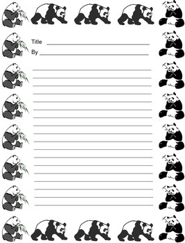 Preview of Endangered Species Writing Sheets (50)