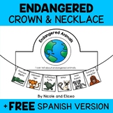Endangered Animals Activity Crown and Necklace Crafts + FR