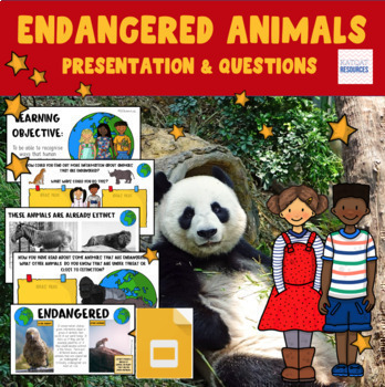 Preview of Endangered Animals  GOOGLE  - Earth Day - Human Impact