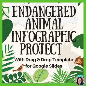 Preview of Endangered Animals Infographic - Endangered Species Project with Google Slides