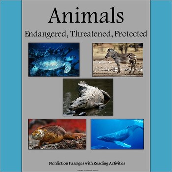 Preview of Endangered Animals: Informational Text with Close Reading Activities