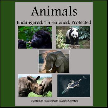 Preview of Endangered Animals: Informational Text Passages with Close Reading Activities