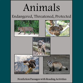 Preview of Endangered Animals: Informational Text Passages with Close Reading Activities