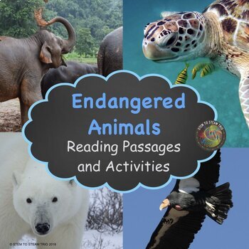 Preview of Endangered Animals Nonfiction Texts for Reading Comprehension and Activities