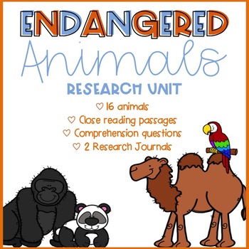 Preview of Endangered Animals Thematic Research Unit