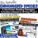 Endangered Animals Research Project Reading Endangered Spe