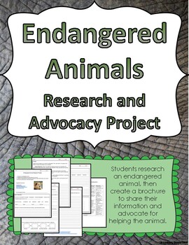 Preview of Endangered Animals Research and Advocacy Brochure Project