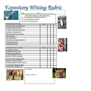 Preview of Endangered Animals Writing Unit (Expository and Narrative)