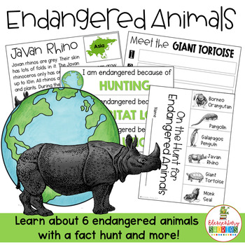 Endangered Animals for Earth Day by Second Grade Stories | TPT