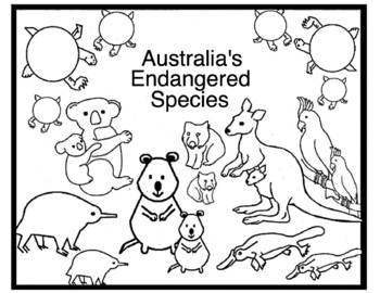 Preview of Free: Marsupials, Coloring - Endangered or Mother's Day