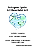Endangered Species: A Differentiated Unit